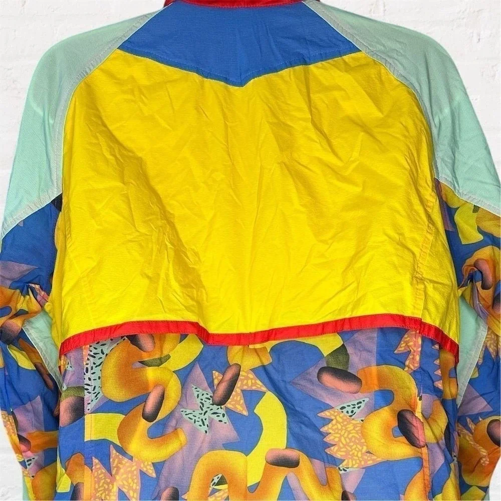 Poler‎ Womens L Colorblock 90s Style Vented Windbreaker Jacket Retro Streetwear